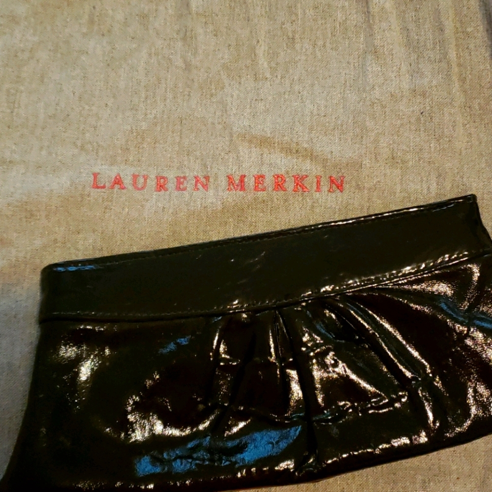 Lauren Merkin patent leather clutch